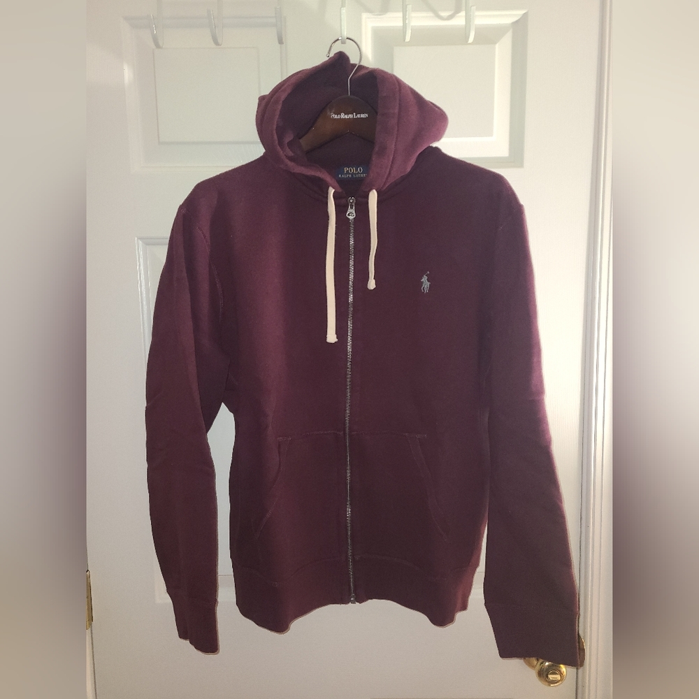 RALPH LAUREN POLO HOODY L HOODIE LARGE WINTER ZIP UP